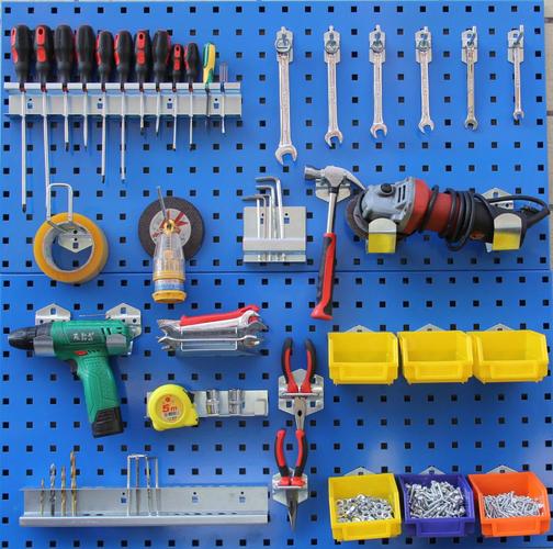 定制車間維修工具架工具墻掛板上墻貨架掛鉤五金店產品展示架工具掛架